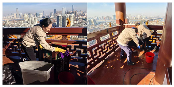 以潔為筆，繪就黃鶴樓新顏 ！